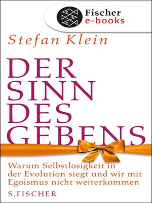 cover image of Der Sinn des Gebens